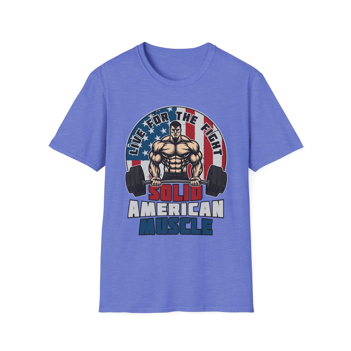 Solid American Muscle - Live for the Fight - Logo T-Shirt