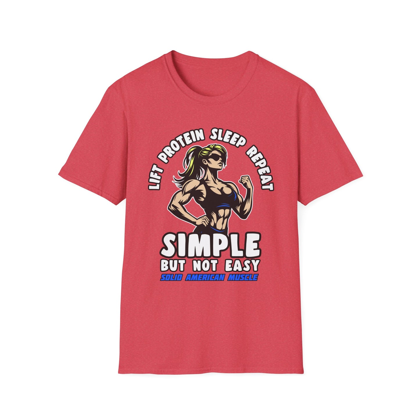 Solid American Muscle - Simple But Not Easy #1 T-Shirt