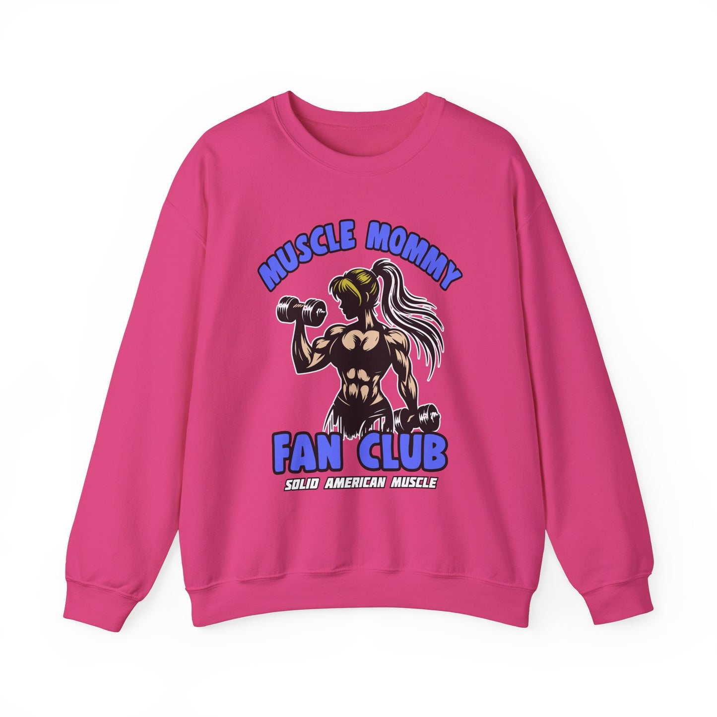 Solid American Muscle - Muscle Mommy Fan Club Sweatshirt