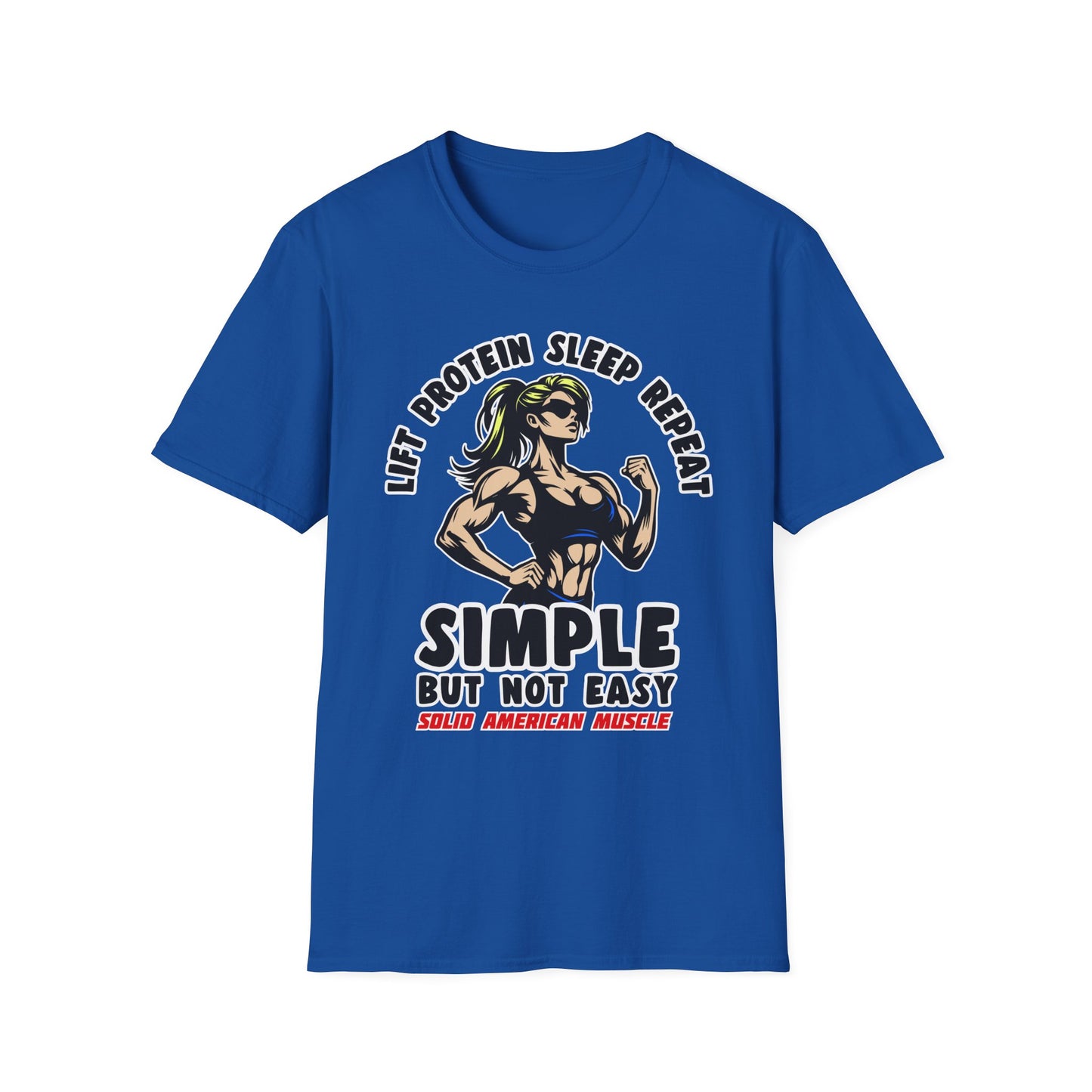 Solid American Muscle - Simple But Not Easy #1 T-Shirt