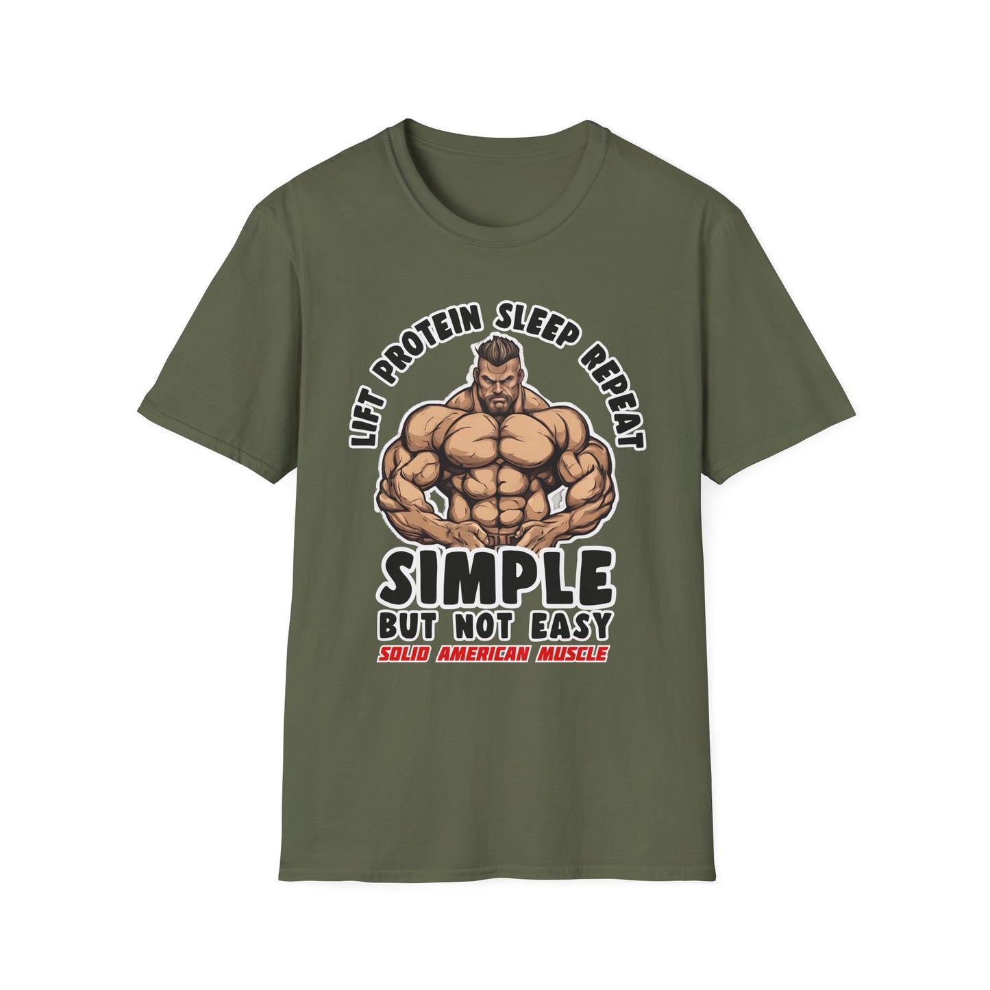 Solid American Muscle - Simple But Not Easy #2 T-Shirt