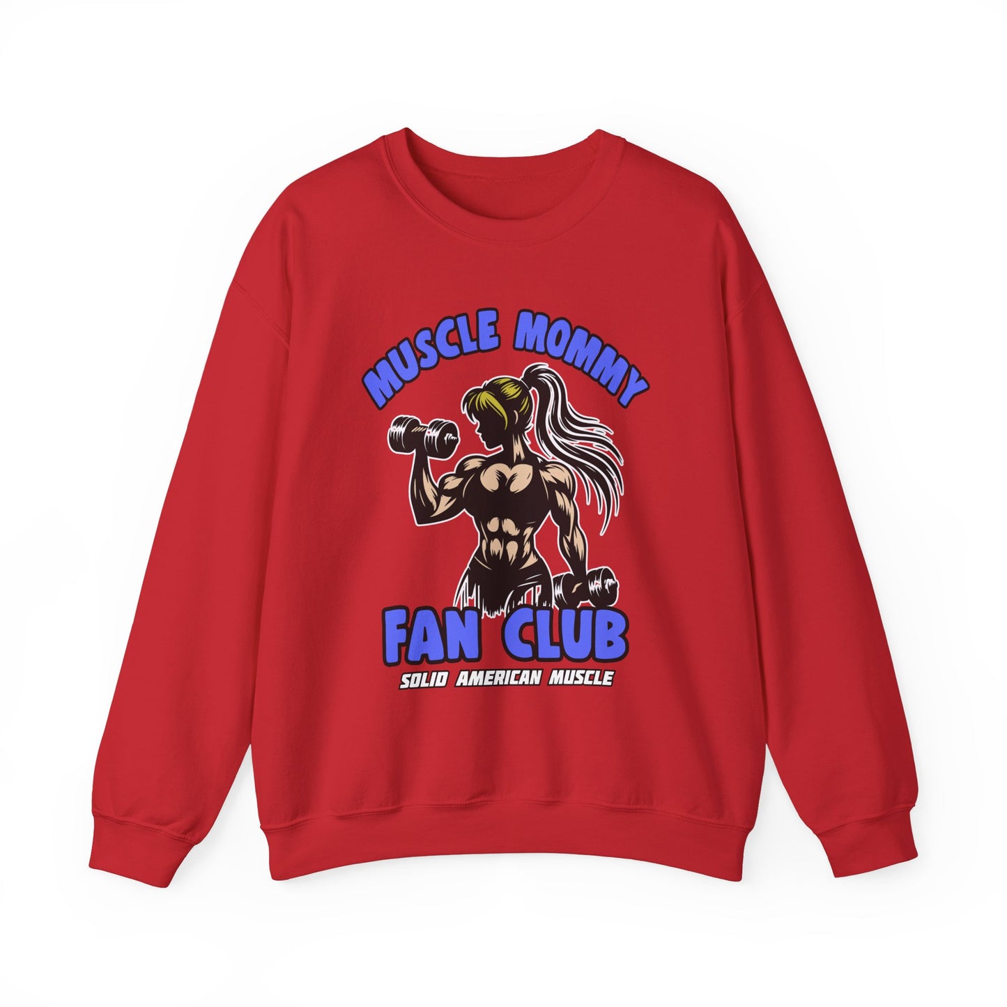 Solid American Muscle - Muscle Mommy Fan Club Sweatshirt
