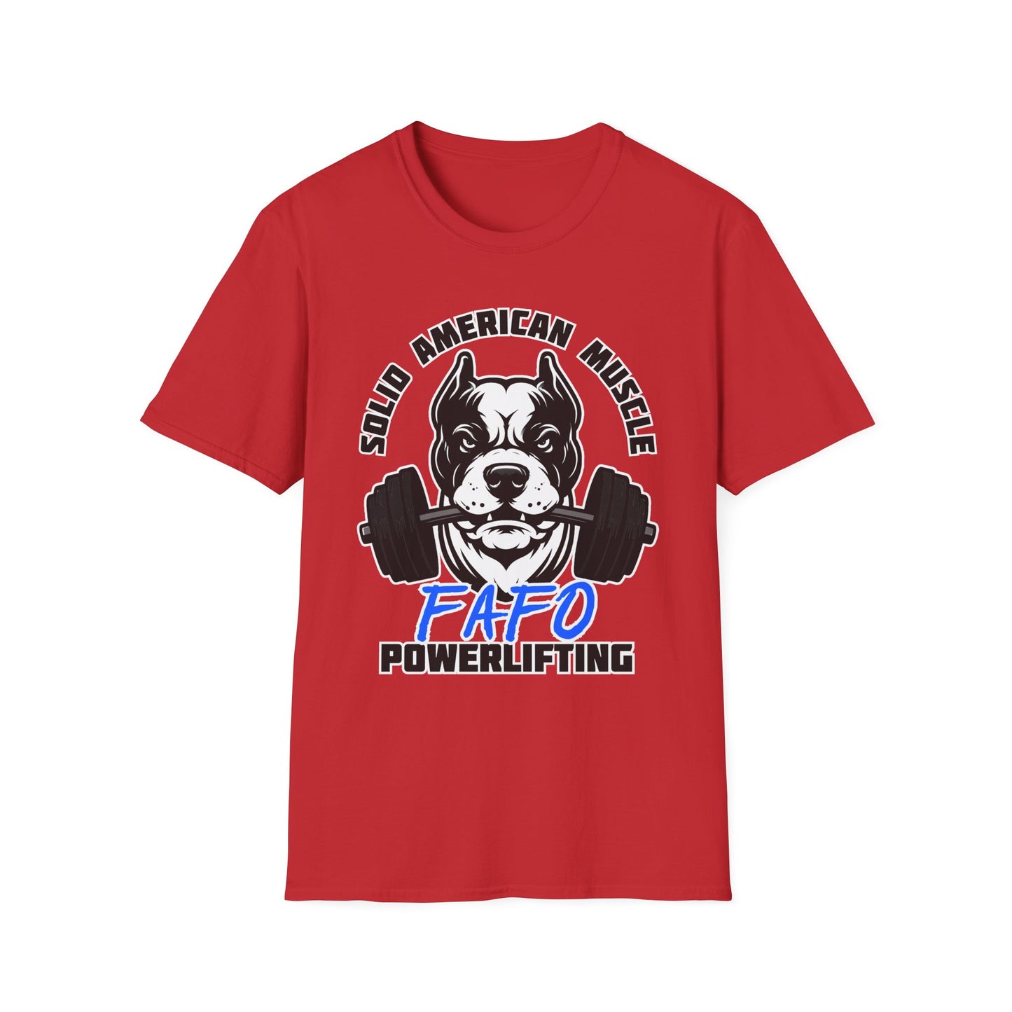 Solid American Muscle - FAFO Powerlifting - Mad Dog T-Shirt