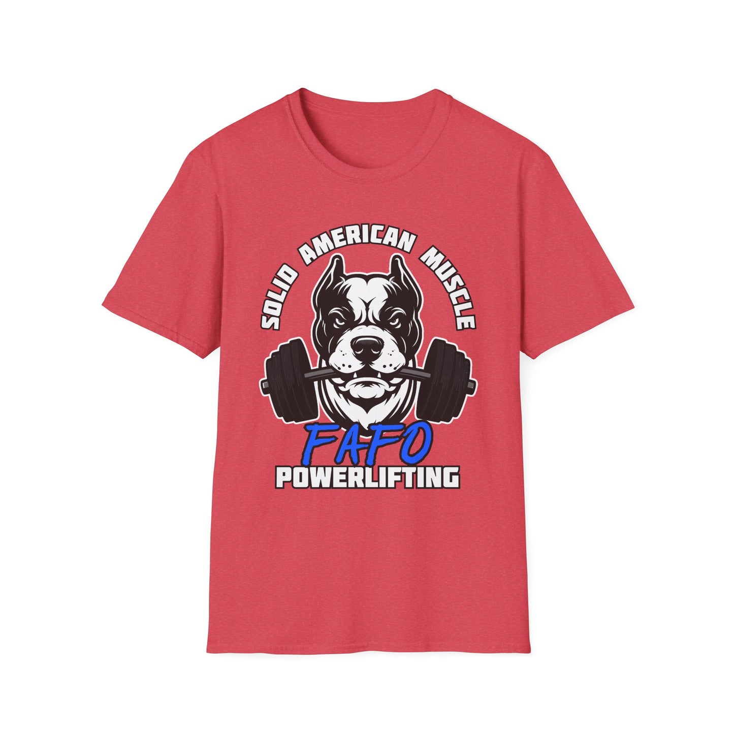 Solid American Muscle - FAFO Powerlifting - Mad Dog T-Shirt