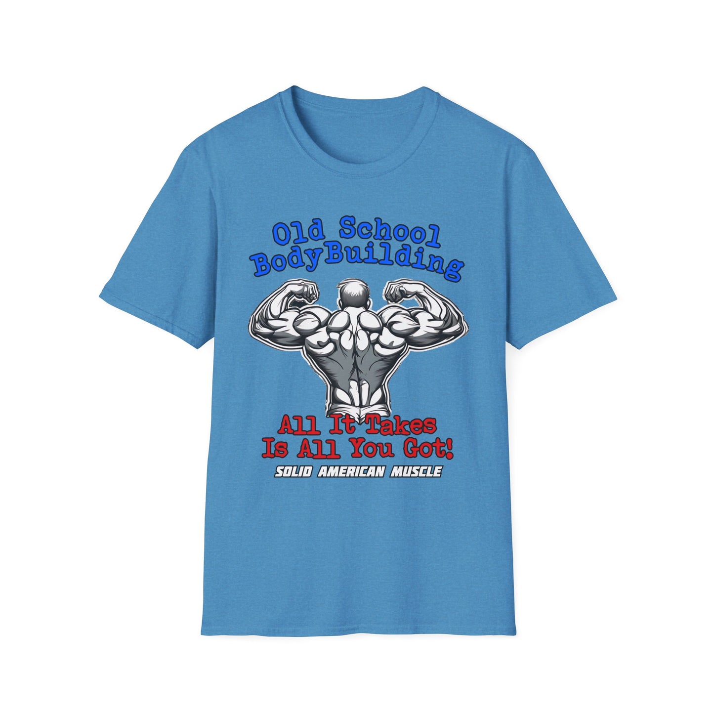 Solid American Muscle - Old School Bodybuilding T-Shirt