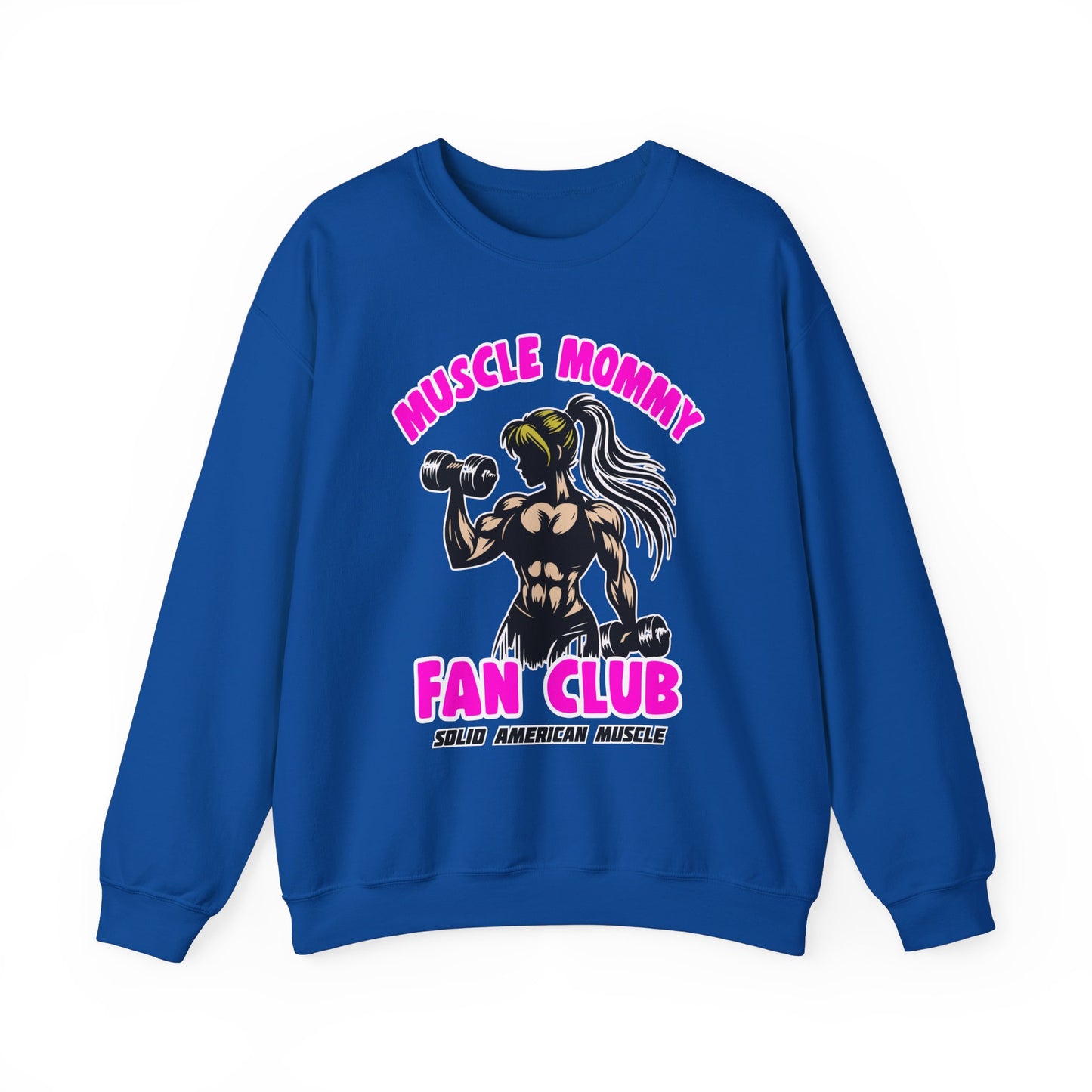 Solid American Muscle - Muscle Mommy Fan Club Sweatshirt