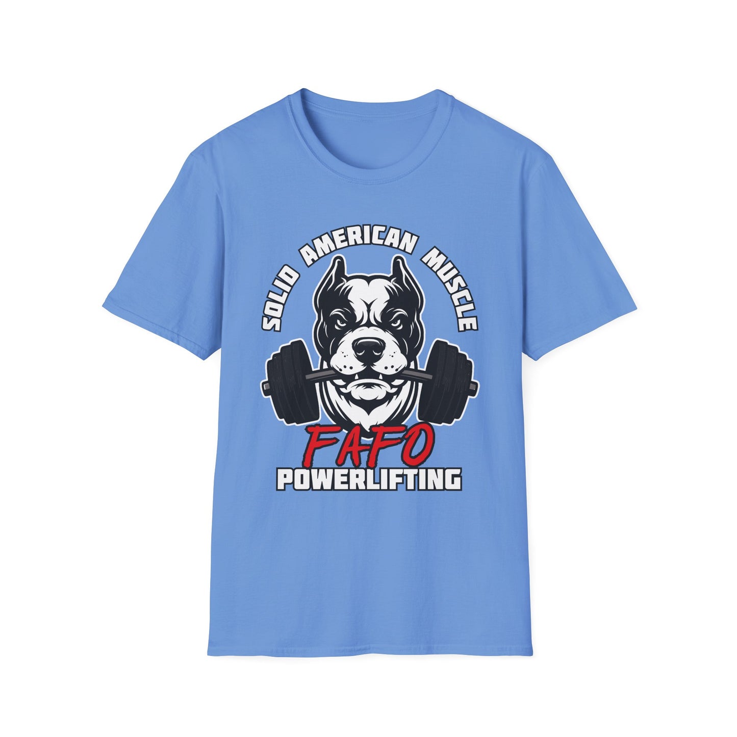 Solid American Muscle - FAFO Powerlifting - Mad Dog T-Shirt