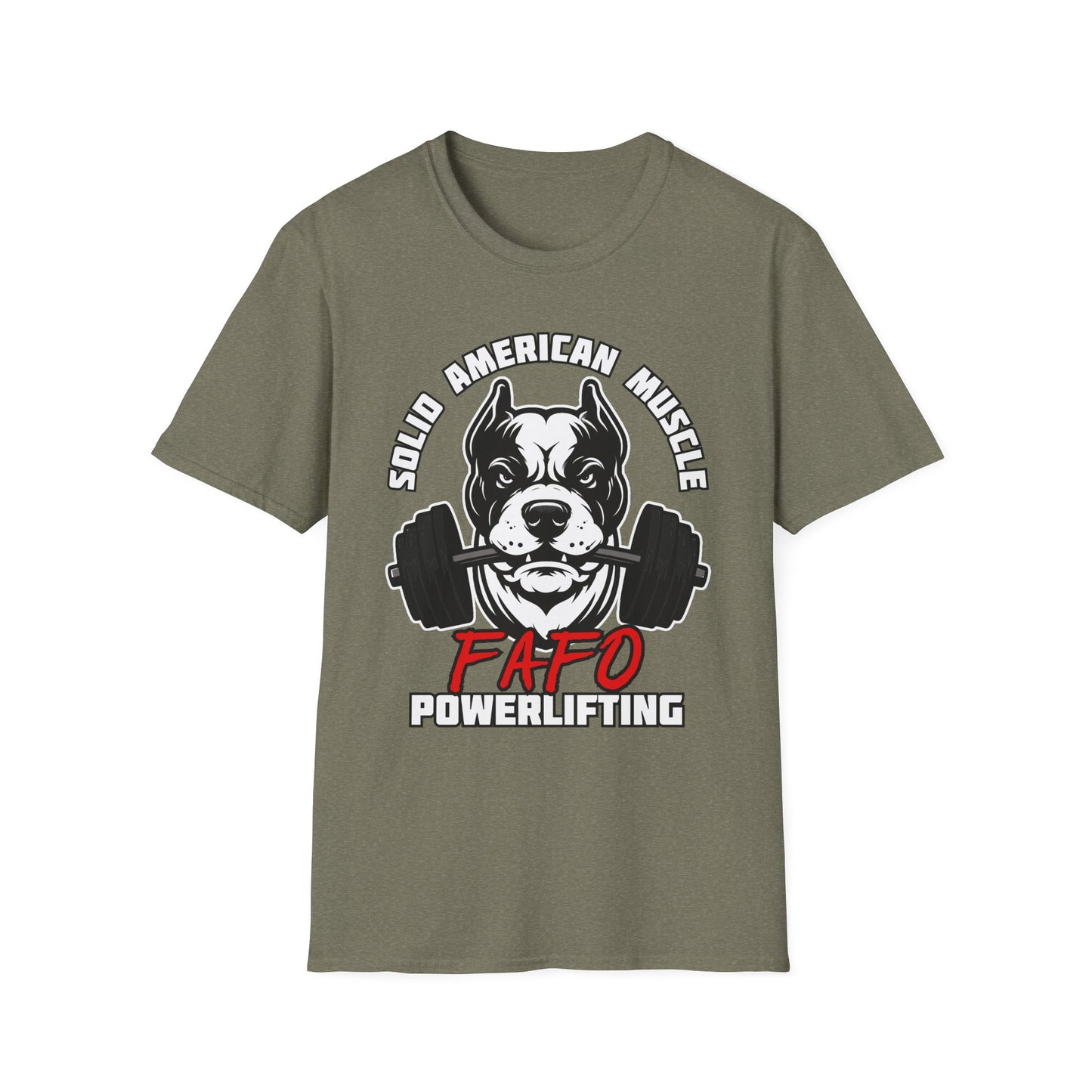Solid American Muscle - FAFO Powerlifting - Mad Dog T-Shirt