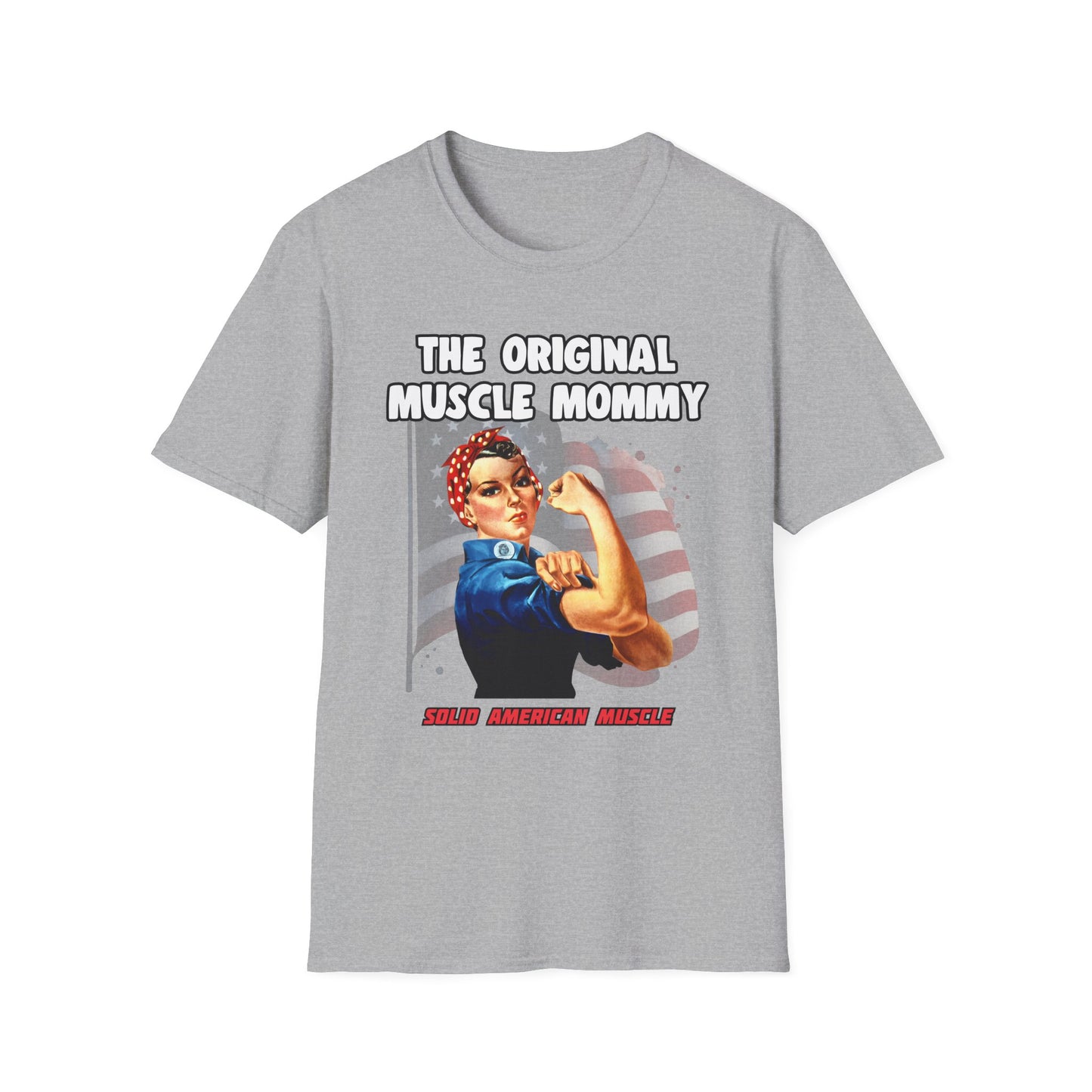 Solid American Muscle - The Original Muscle Mommy T-Shirt