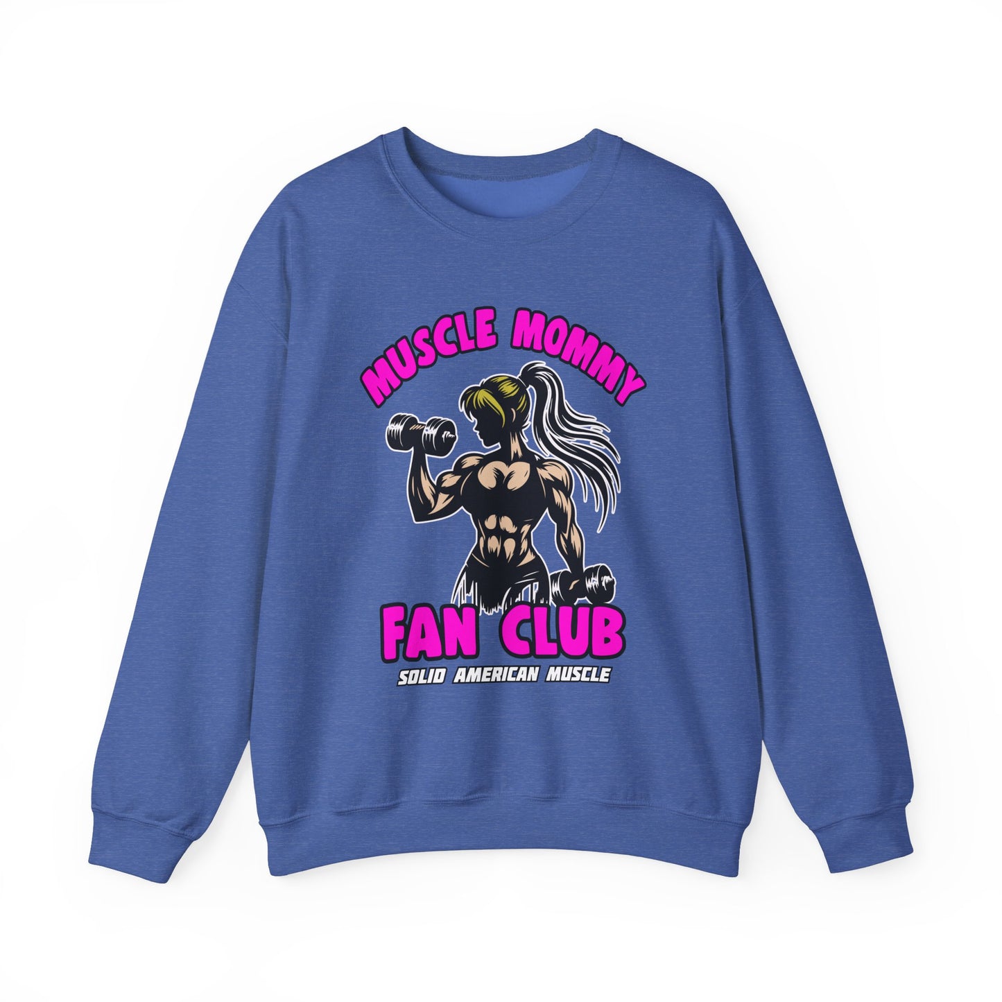 Solid American Muscle - Muscle Mommy Fan Club Sweatshirt