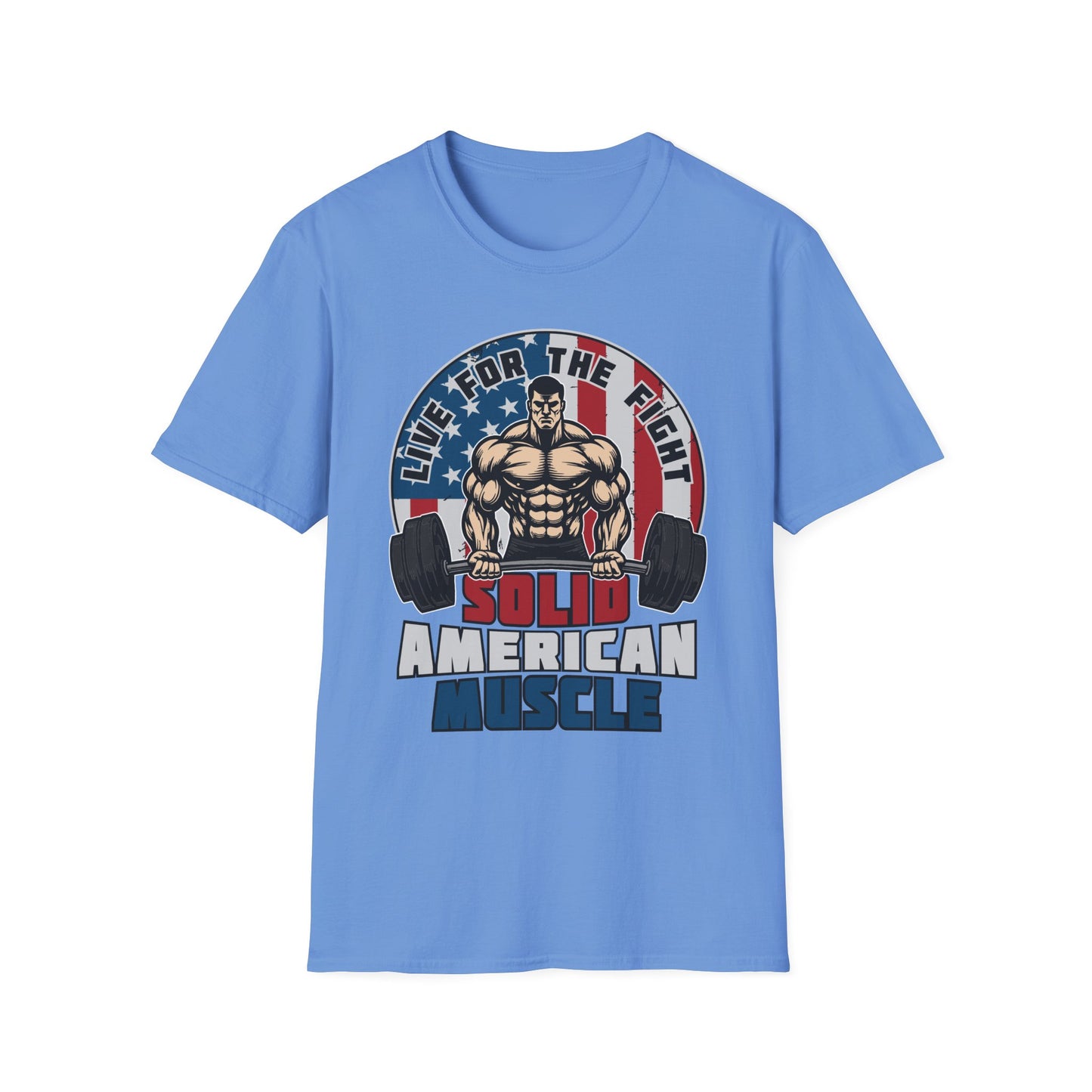 Solid American Muscle - Live for the Fight - Logo T-Shirt