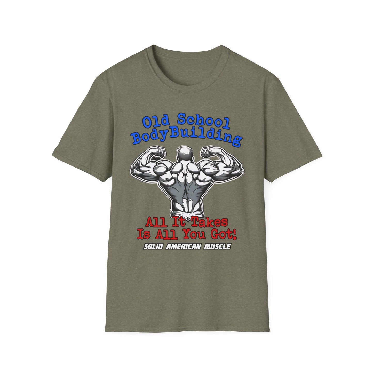Solid American Muscle - Old School Bodybuilding T-Shirt