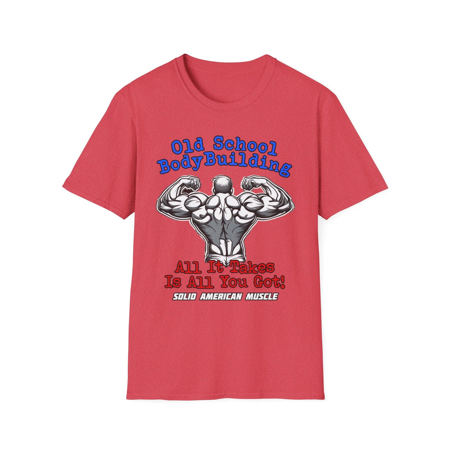 Solid American Muscle - Old School Bodybuilding T-Shirt
