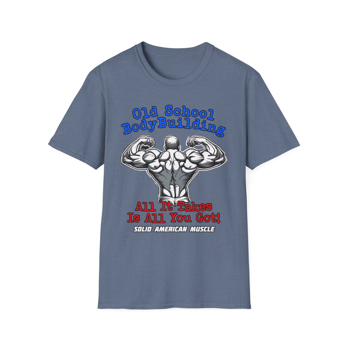 Solid American Muscle - Old School Bodybuilding T-Shirt