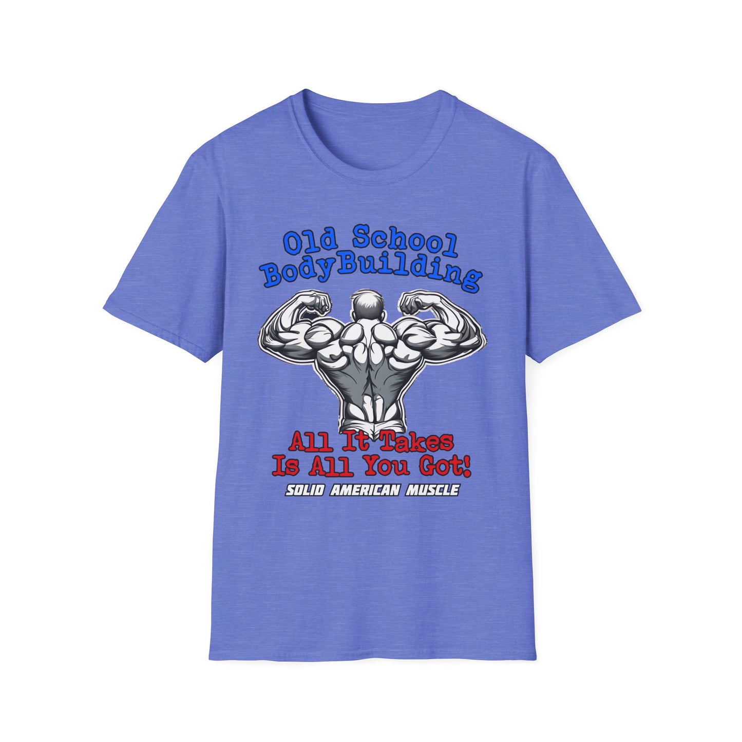Solid American Muscle - Old School Bodybuilding T-Shirt