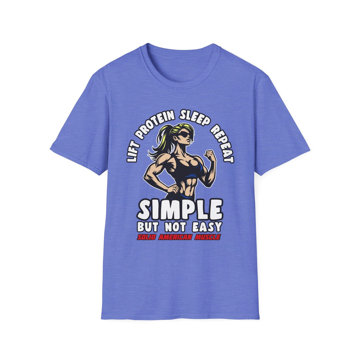 Solid American Muscle - Simple But Not Easy #1 T-Shirt