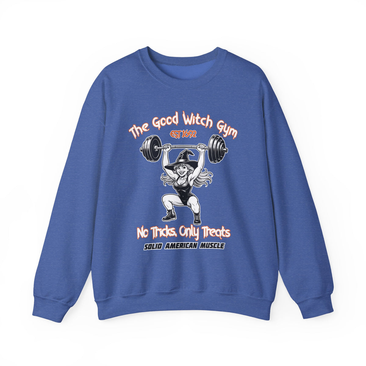 Solid American Muscle - The Good Witch Gym - Halloween Witch Gym Sweatshirt