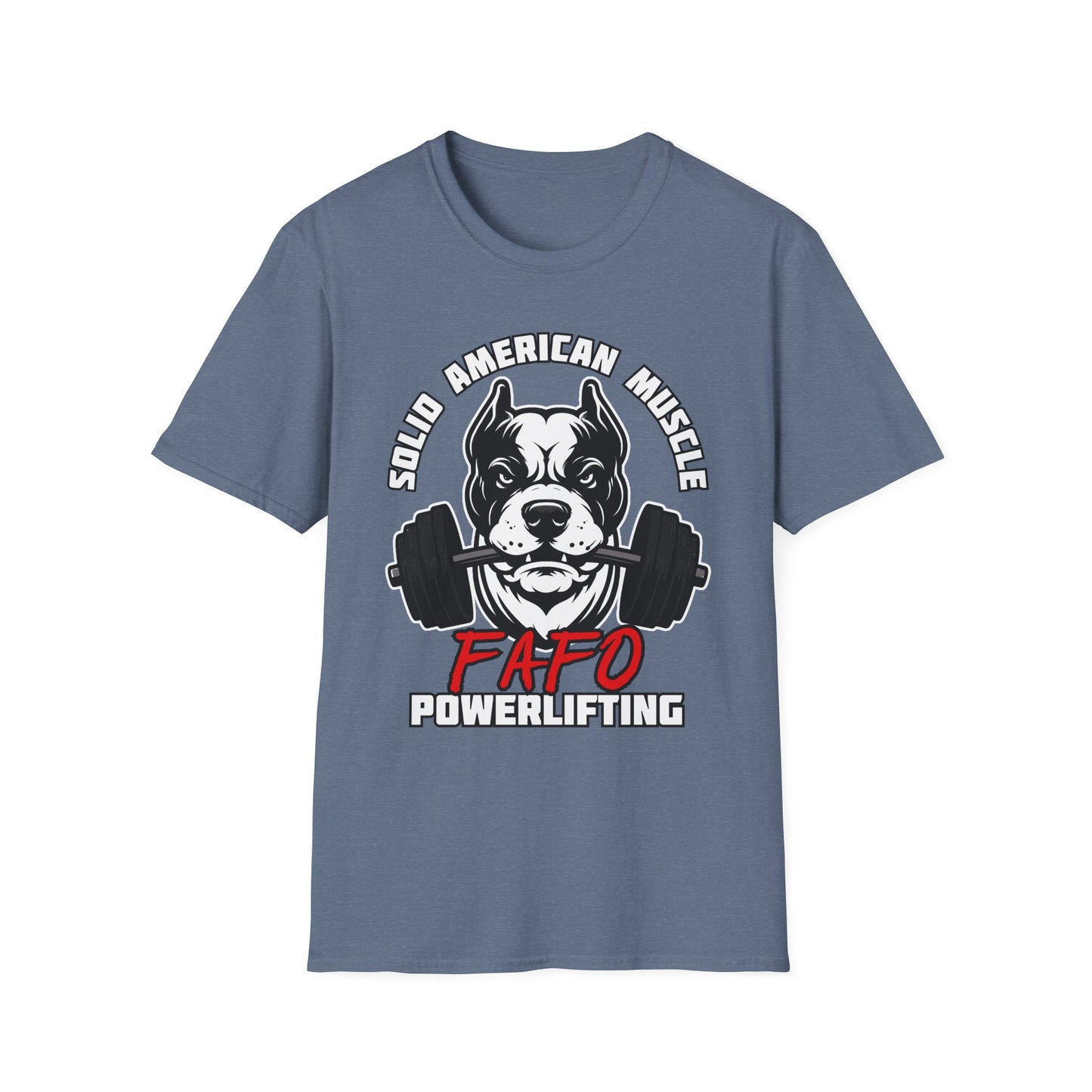 Solid American Muscle - FAFO Powerlifting - Mad Dog T-Shirt