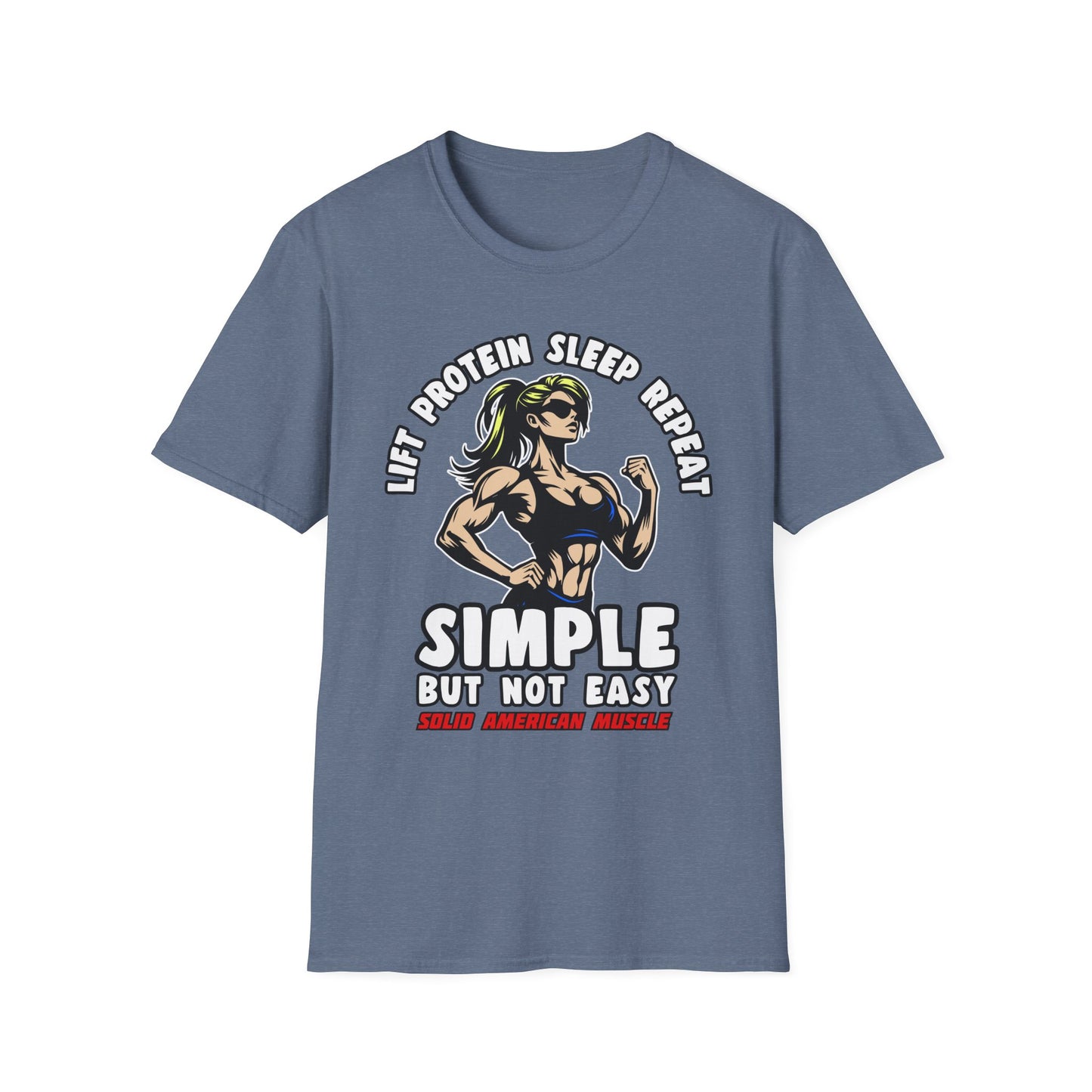 Solid American Muscle - Simple But Not Easy #1 T-Shirt