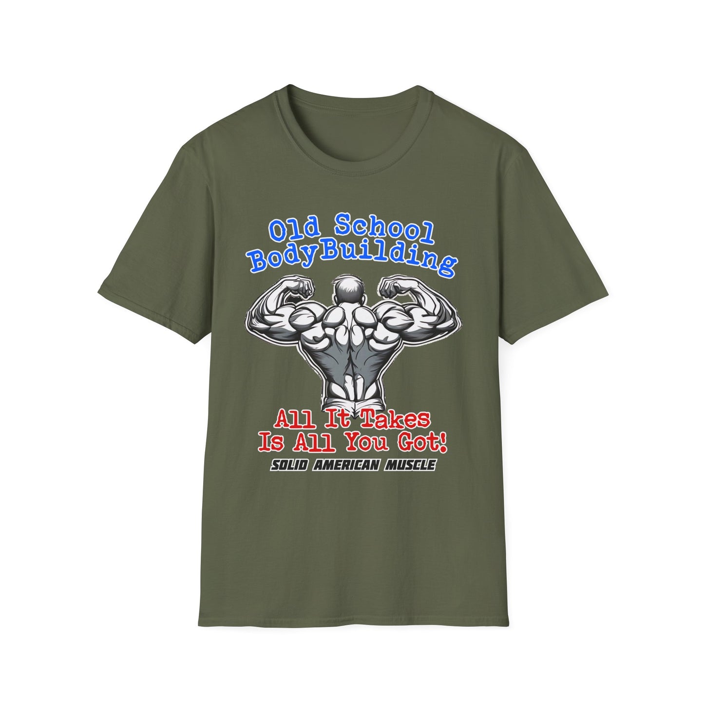 Solid American Muscle - Old School Bodybuilding T-Shirt