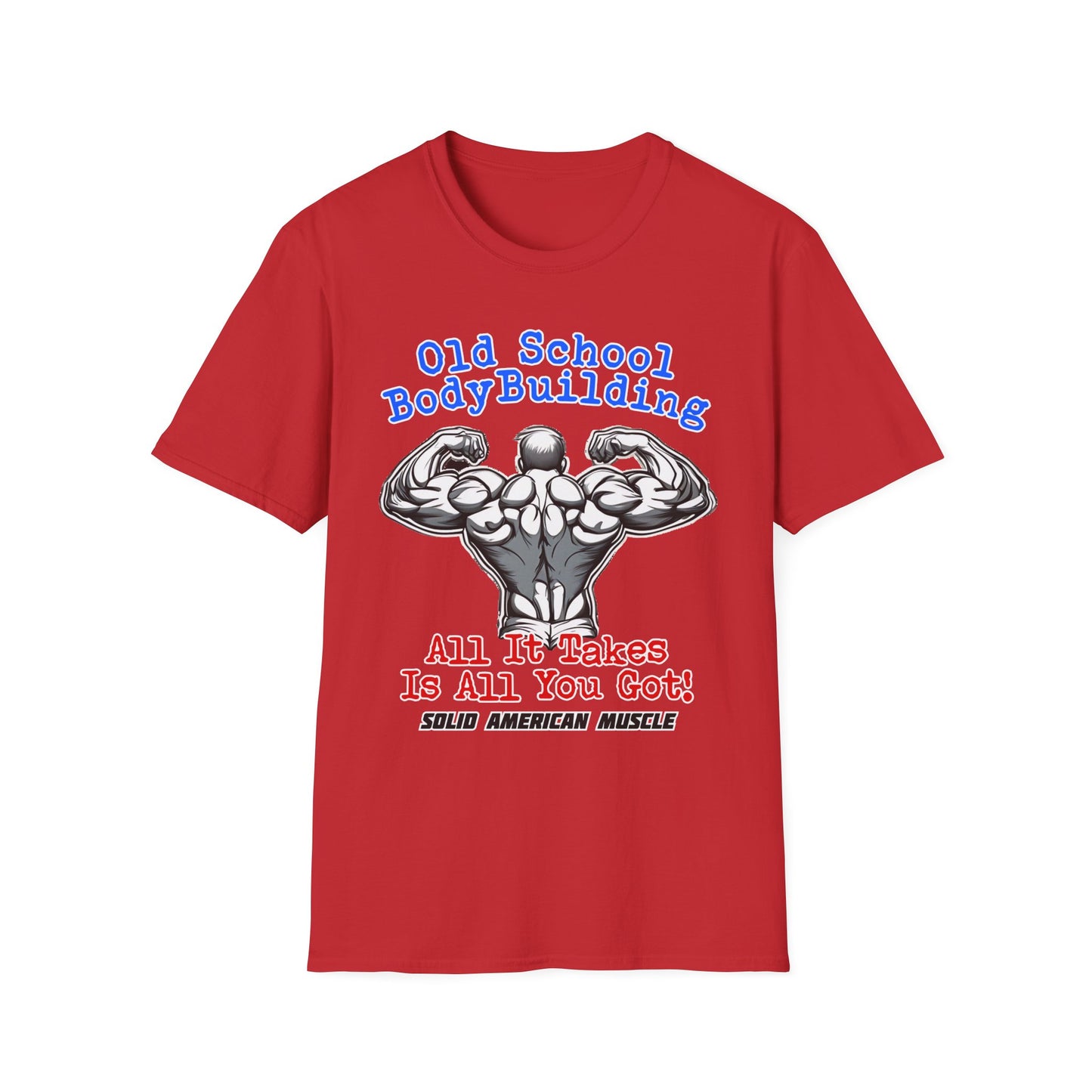 Solid American Muscle - Old School Bodybuilding T-Shirt