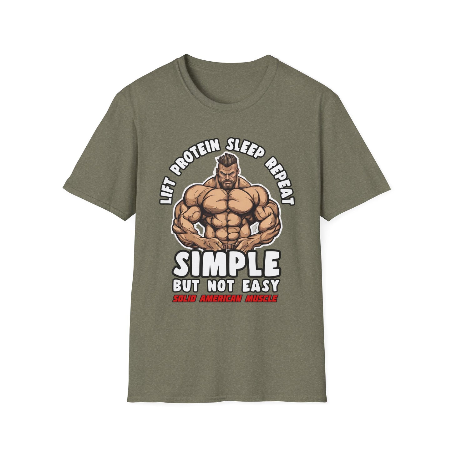 Solid American Muscle - Simple But Not Easy #2 T-Shirt