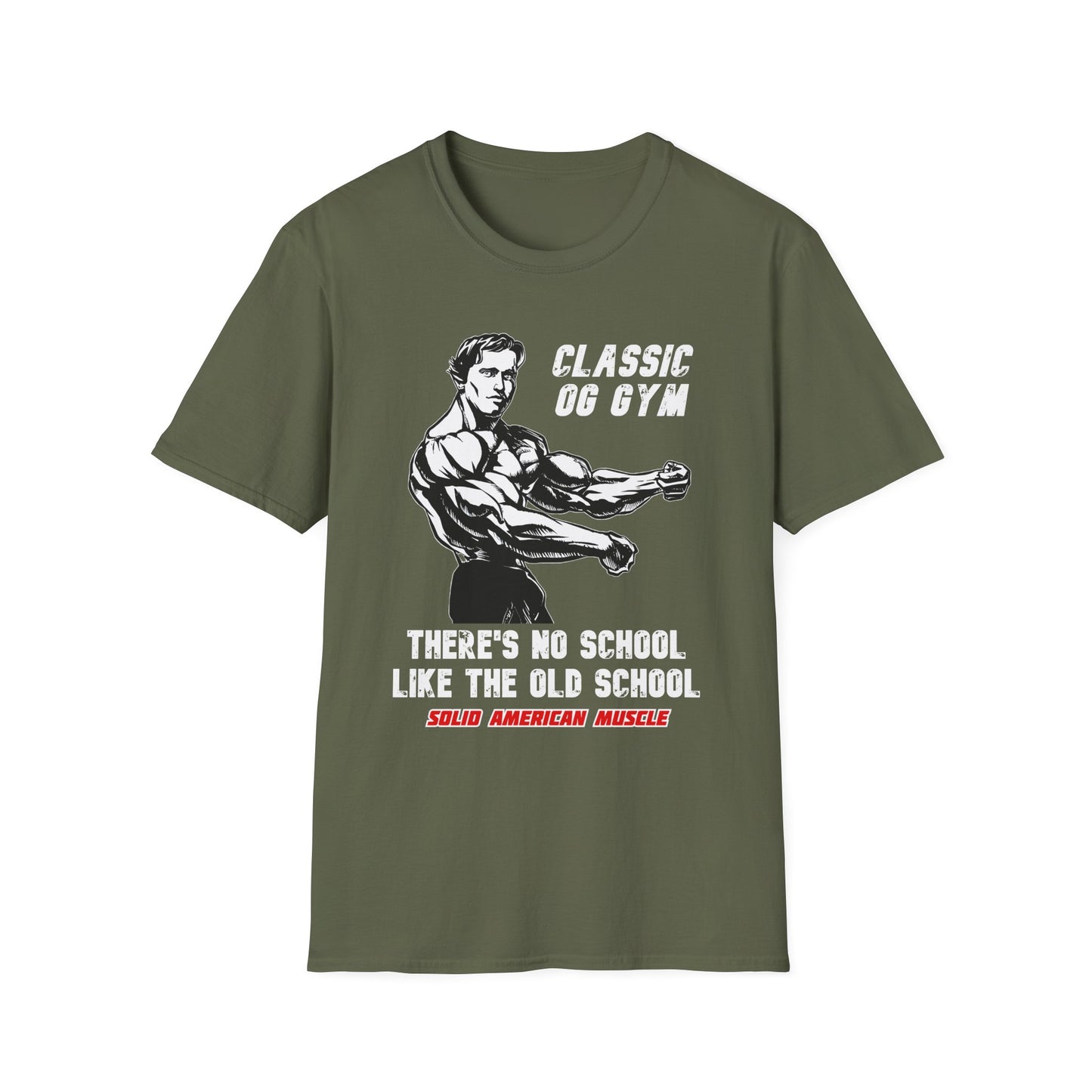 Solid American Muscle - Classic OG Gym - No School Like the Old School T-Shirt