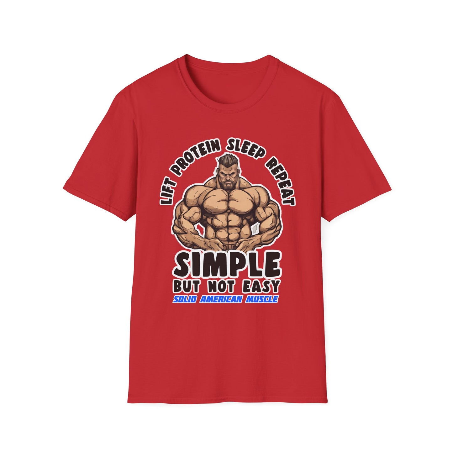 Solid American Muscle - Simple But Not Easy #2 T-Shirt