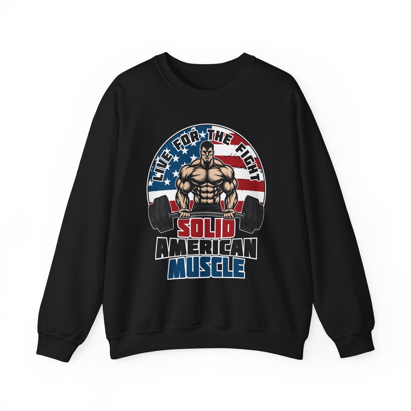 Solid American Muscle - Live for the Fight - Logo Sweatshirt