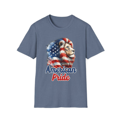 Patriot Collection - American Pride - USA Flag - Lion - T-Shirt