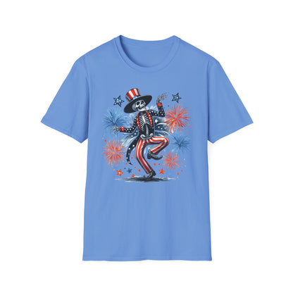 Patriot Collection - Dancing Skeleton  - Uncle Sam - USA Fireworks - T-Shirt