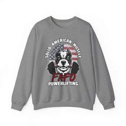 Solid American Muscle - FAFO Powerlifting - Mad Dog Sweatshirt