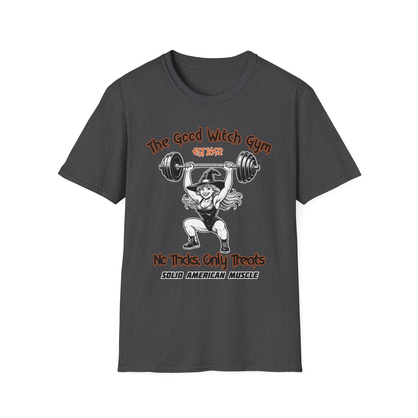 Solid American Muscle - The Good Witch Gym - Halloween Witch T-Shirt