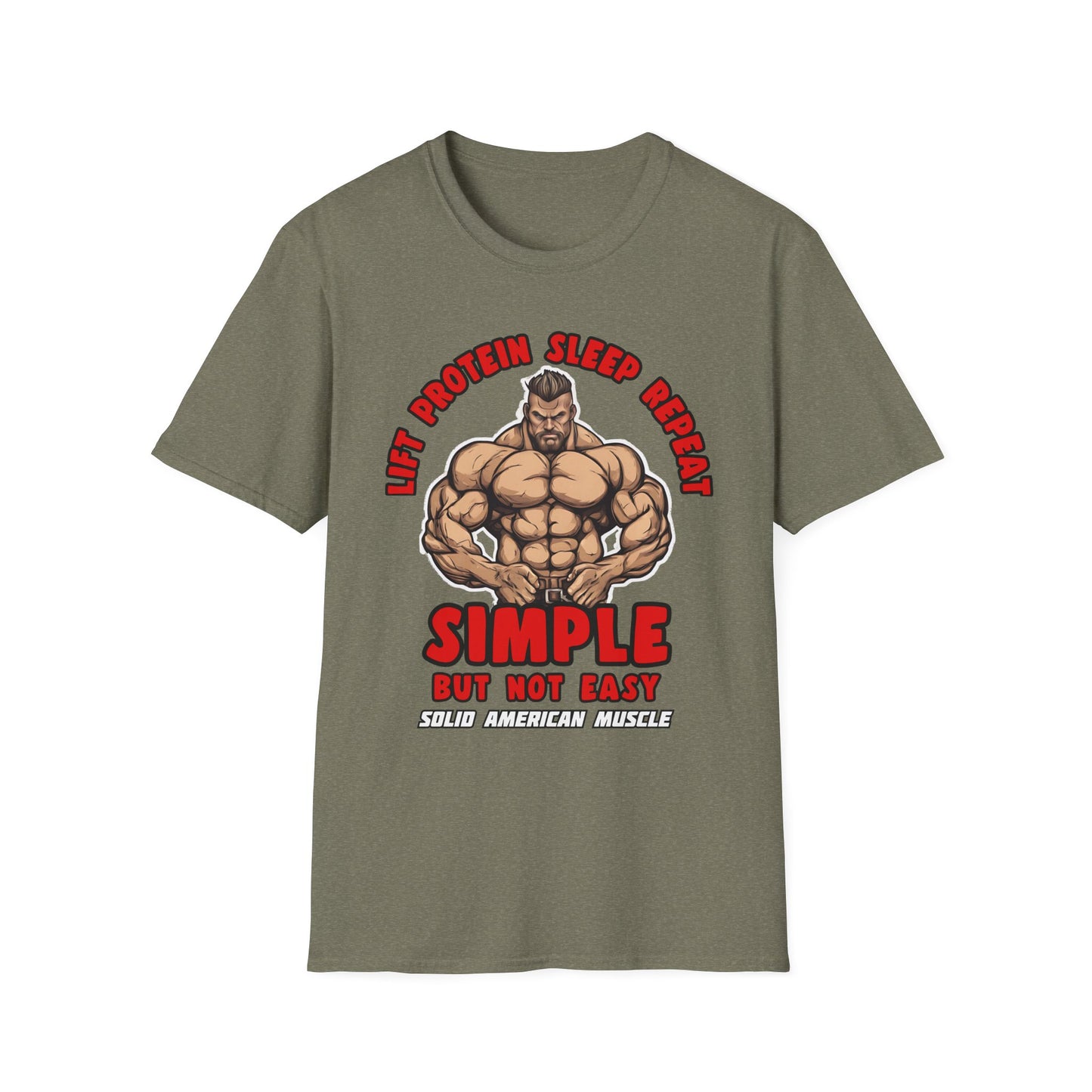 Solid American Muscle - Simple But Not Easy T-Shirt