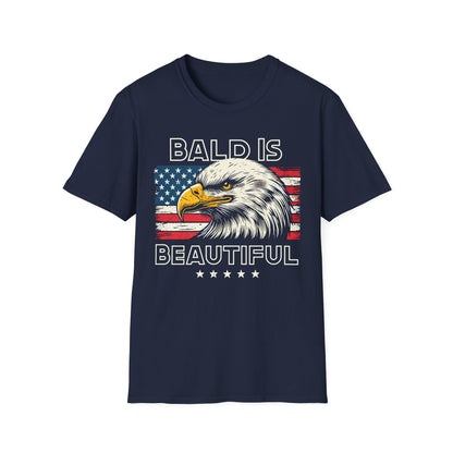 Patriot Collection - Bald Is Beautiful - USA Eagle T-Shirt