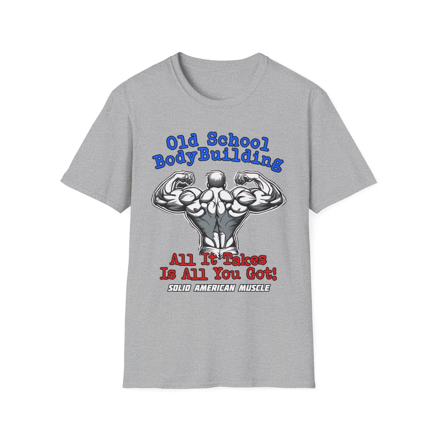 Solid American Muscle - Old School Bodybuilding T-Shirt