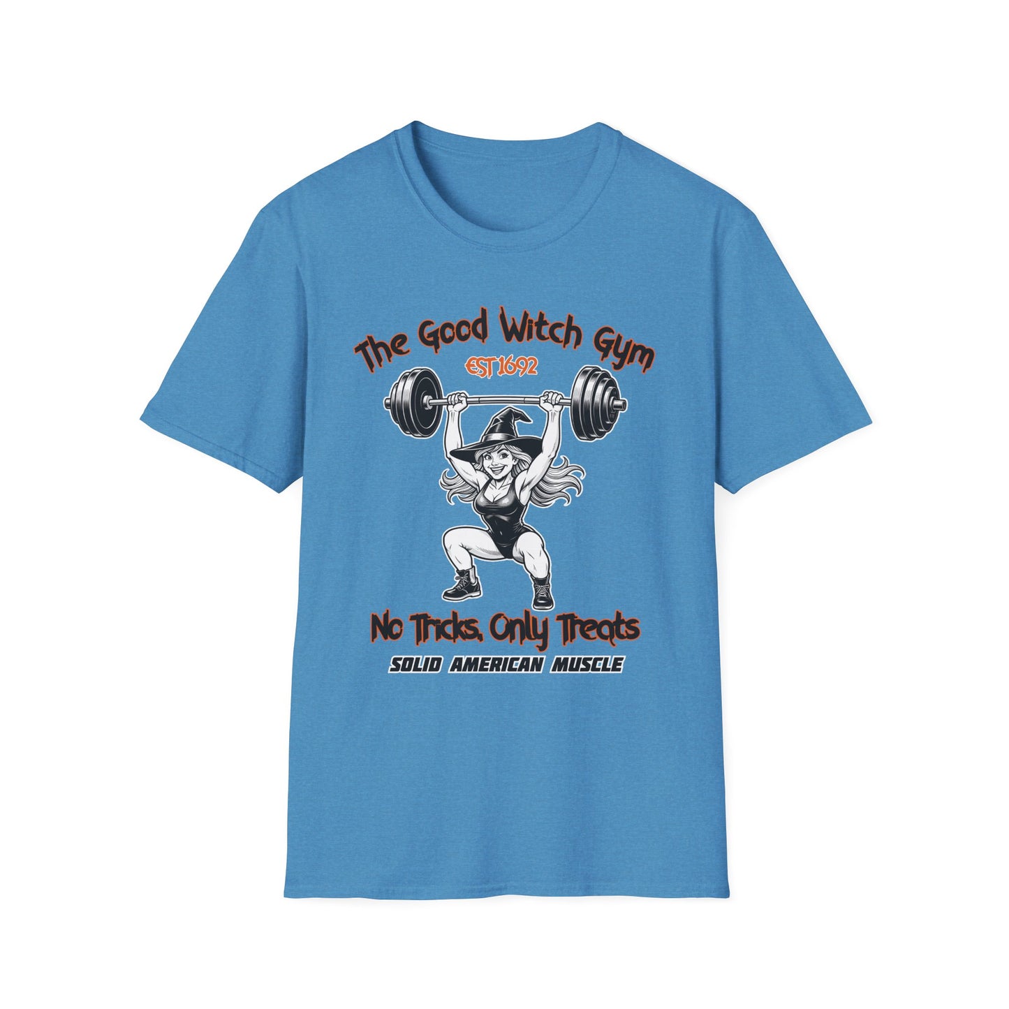 Solid American Muscle - The Good Witch Gym - Halloween Witch T-Shirt