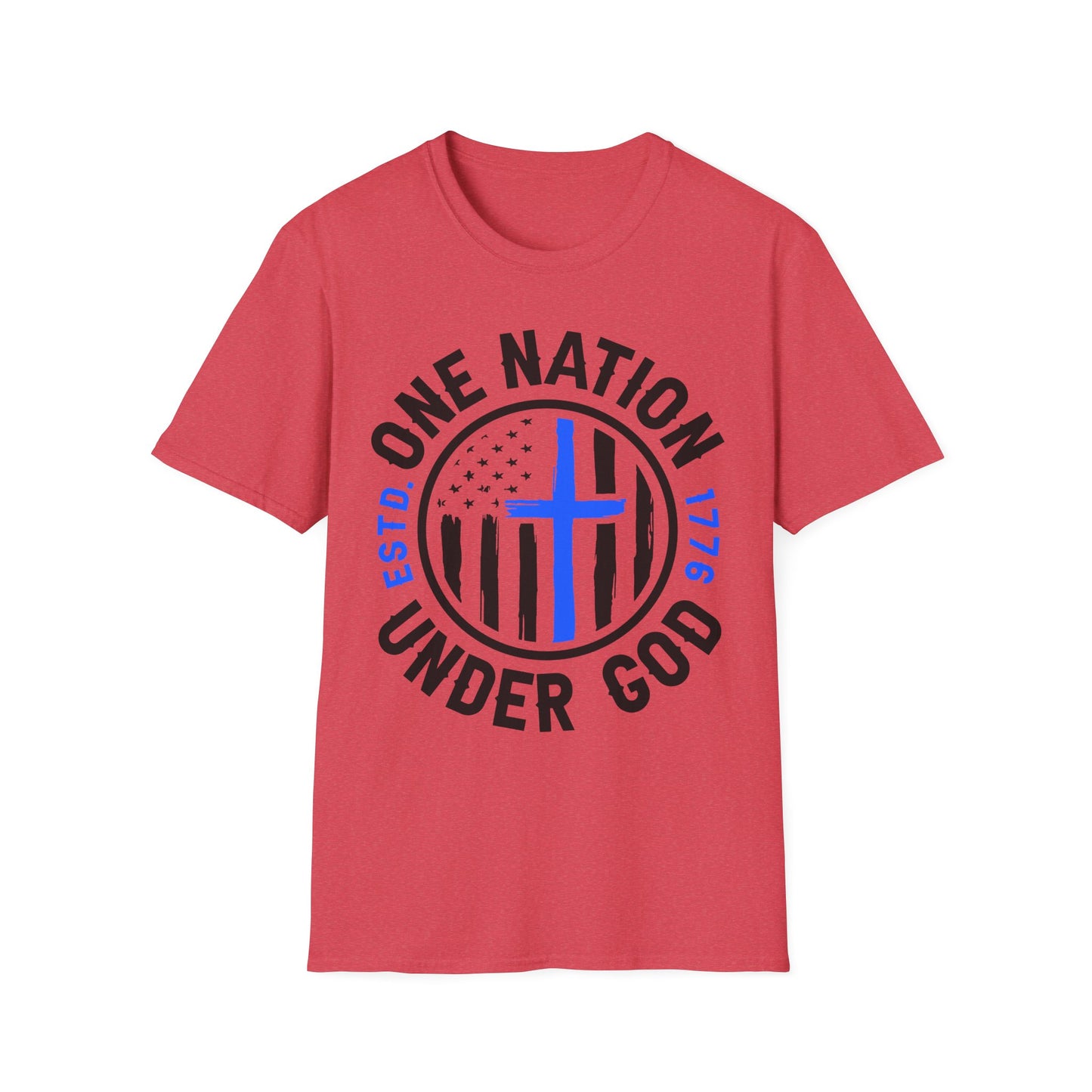 Patriot Collection - One Nation Under God - Christian Cross - T-Shirt
