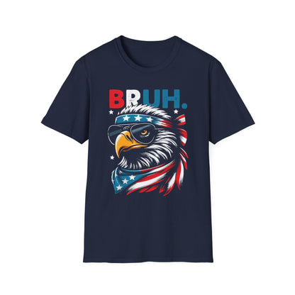 Patriot Collection - Eagle with Shades - USA Flag Bandana - Bruh - T-Shirt
