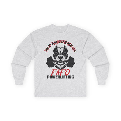 Solid American Muscle - FAFO Powerlifting - Mad Dog - Long Sleeve T-Shirt