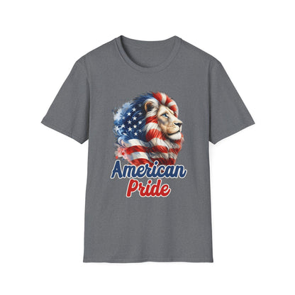 Patriot Collection - American Pride - USA Flag - Lion - T-Shirt