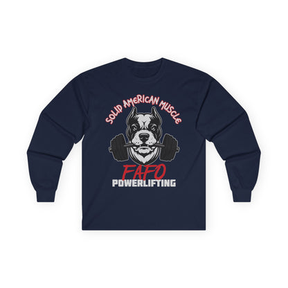 Solid American Muscle - FAFO Powerlifting - Mad Dog - Long Sleeve T-Shirt
