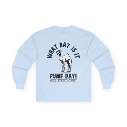 Solid American Muscle - Pump Day! Long Sleeve T-Shirt