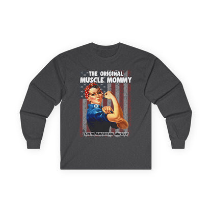 Solid American Muscle - The Original Muscle Mommy - Long Sleeve T-Shirt