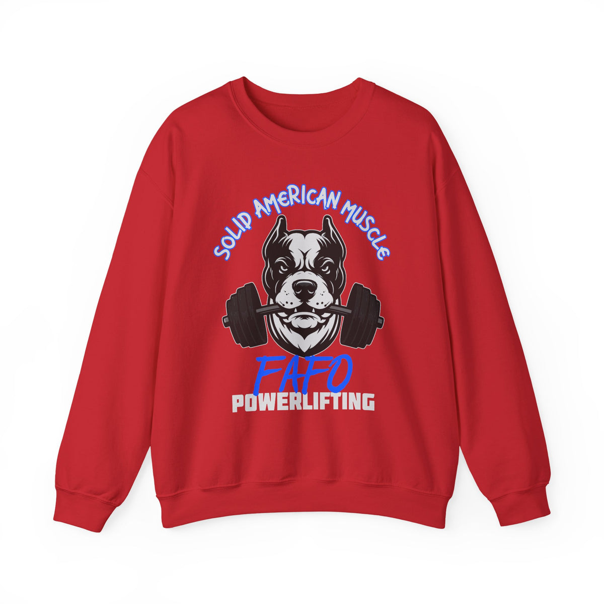 Solid American Muscle - FAFO Powerlifting - Mad Dog Sweatshirt