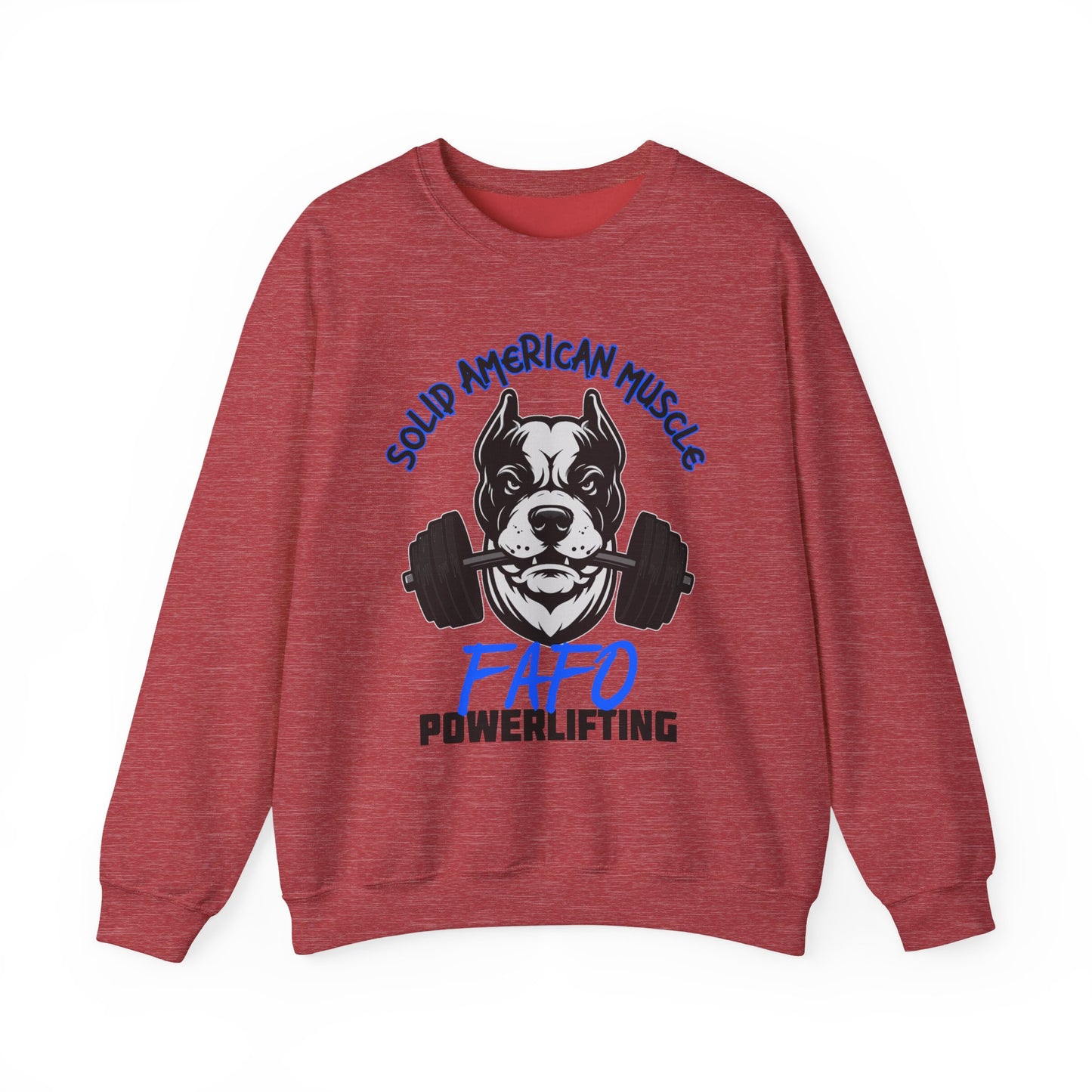 Solid American Muscle - FAFO Powerlifting - Mad Dog Sweatshirt