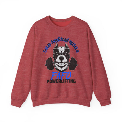 Solid American Muscle - FAFO Powerlifting - Mad Dog Sweatshirt