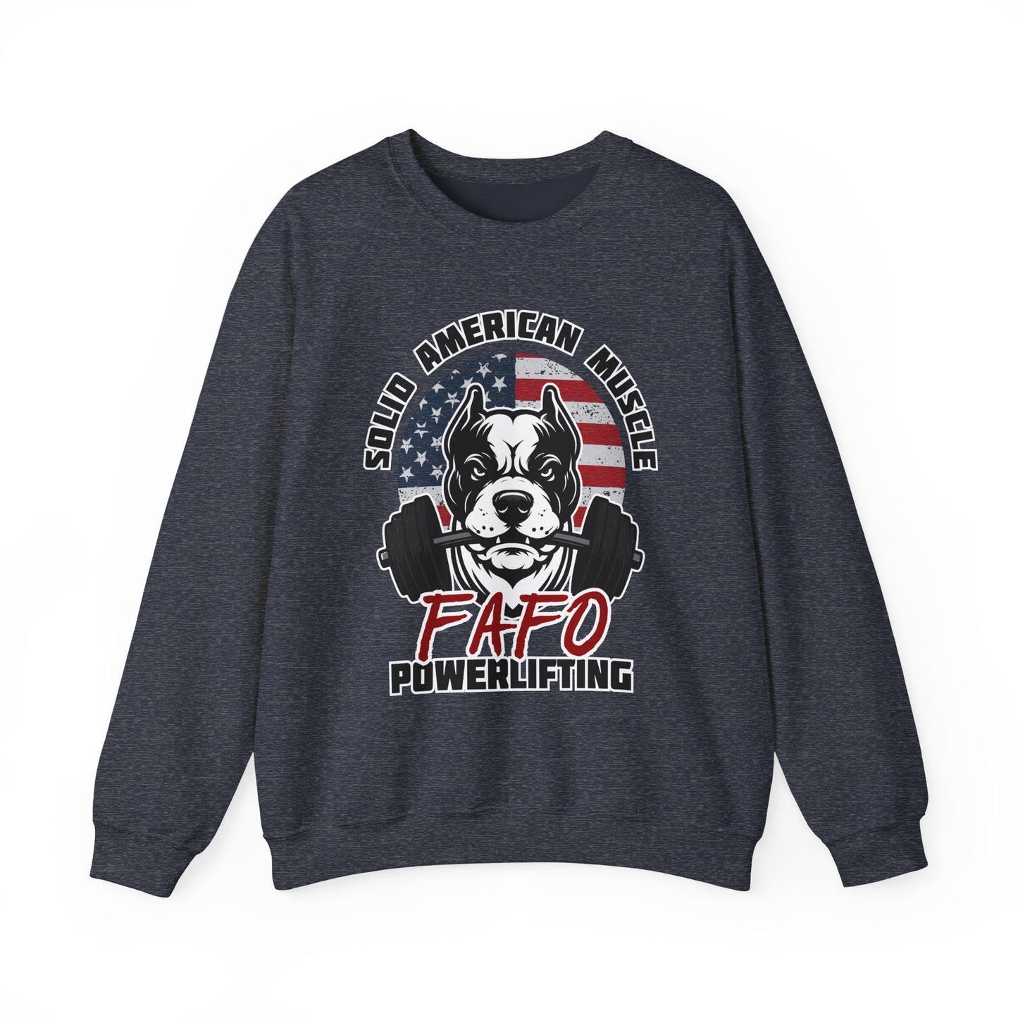 Solid American Muscle - FAFO Powerlifting - Mad Dog Sweatshirt