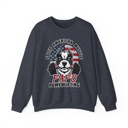 Solid American Muscle - FAFO Powerlifting - Mad Dog Sweatshirt