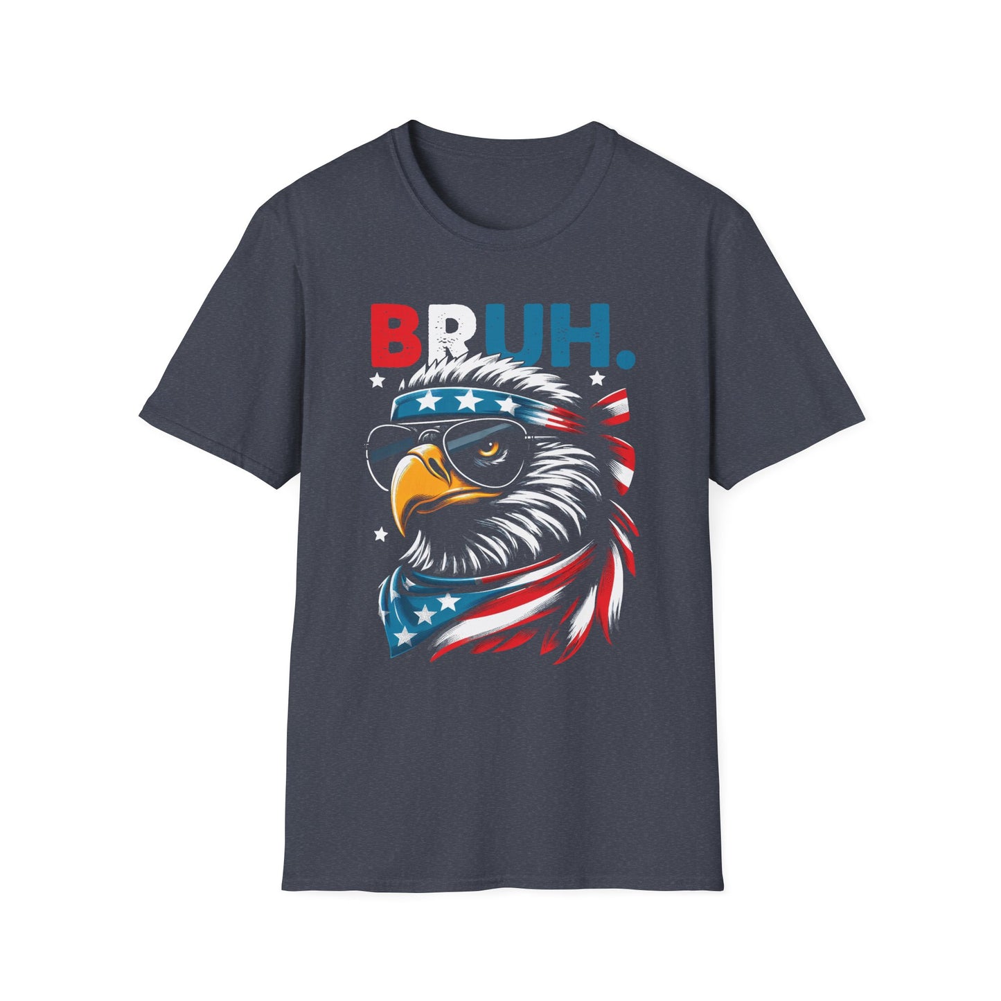 Patriot Collection - Eagle with Shades - USA Flag Bandana - Bruh - T-Shirt
